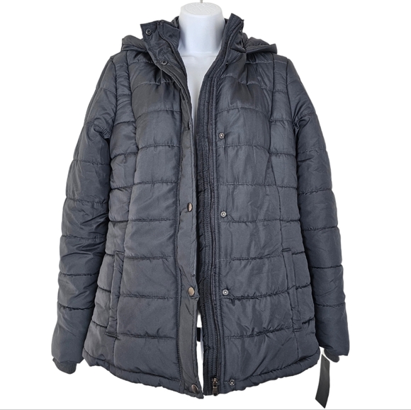 Rampage Jackets & Coats Rampage Charcoal Puffer Winter Coat With